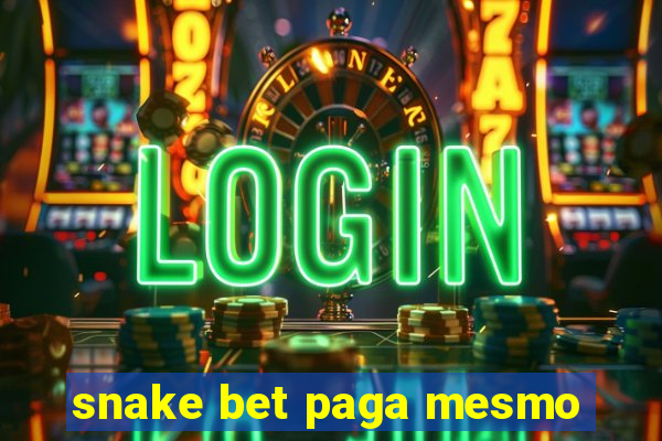 snake bet paga mesmo
